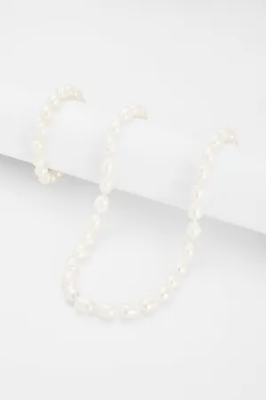 10mm Rice Pearl Necklace   Bracelet Bundle