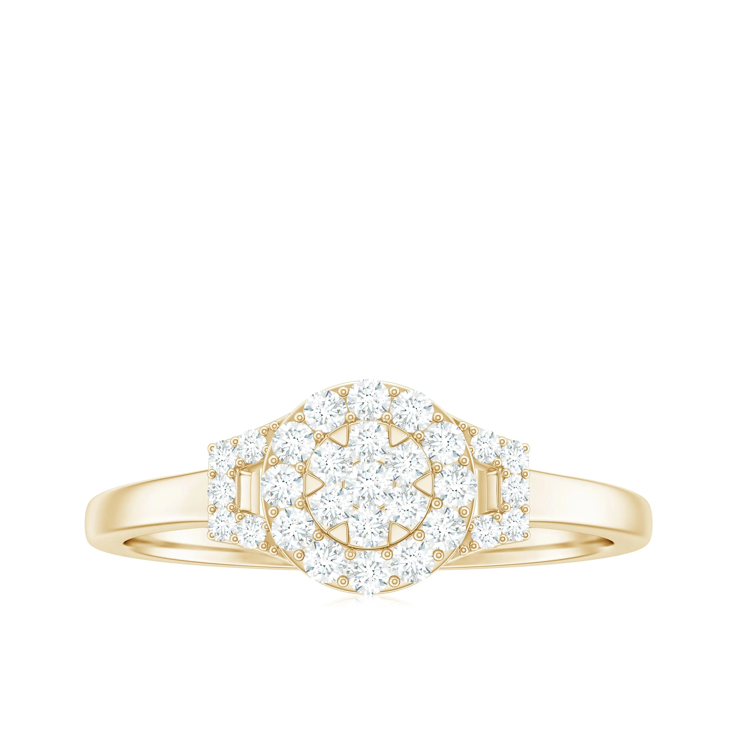 1/4 CT Minimal Diamond Engagement Ring in Gold