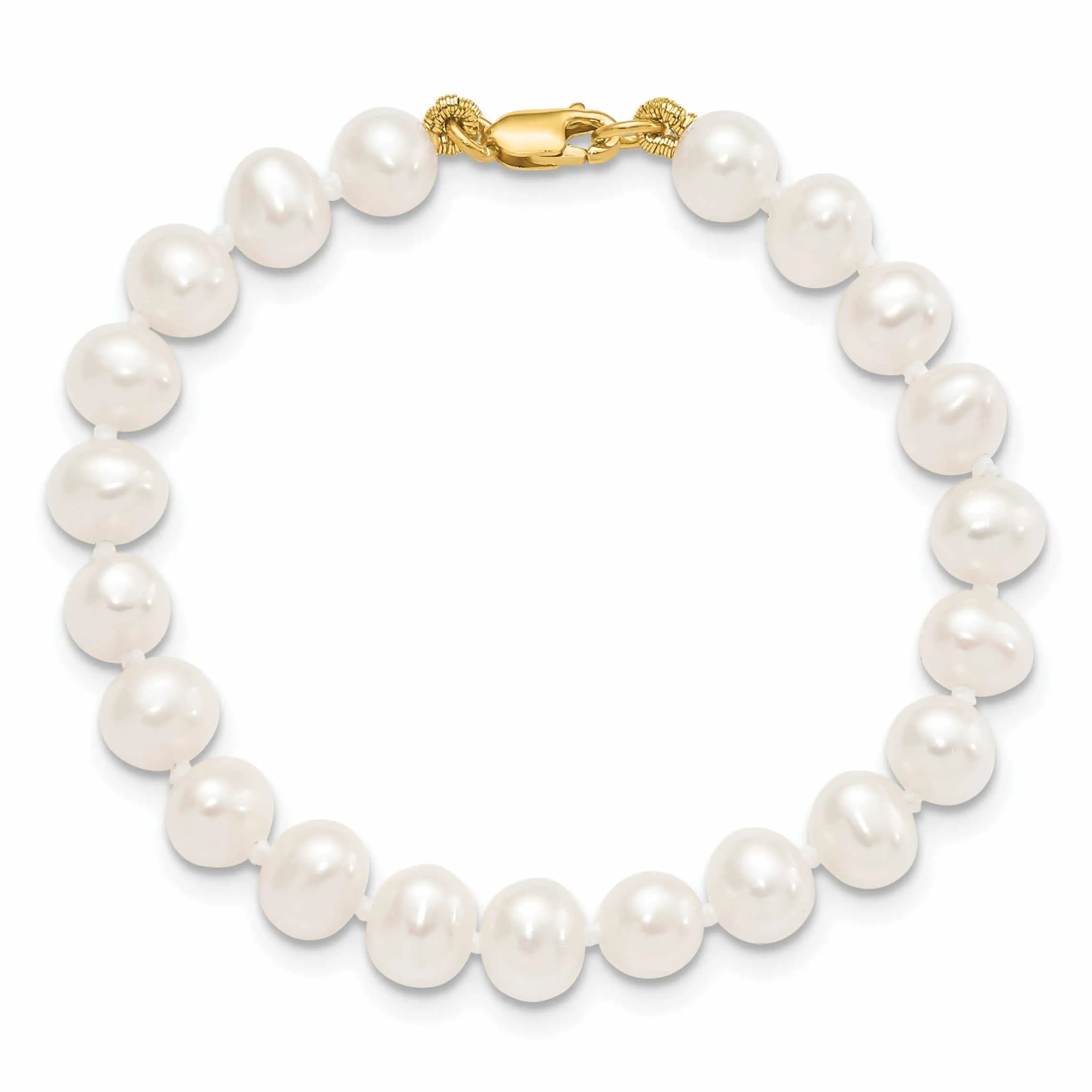 14k FWC Pearl Bracelet Necklace Earrings Set