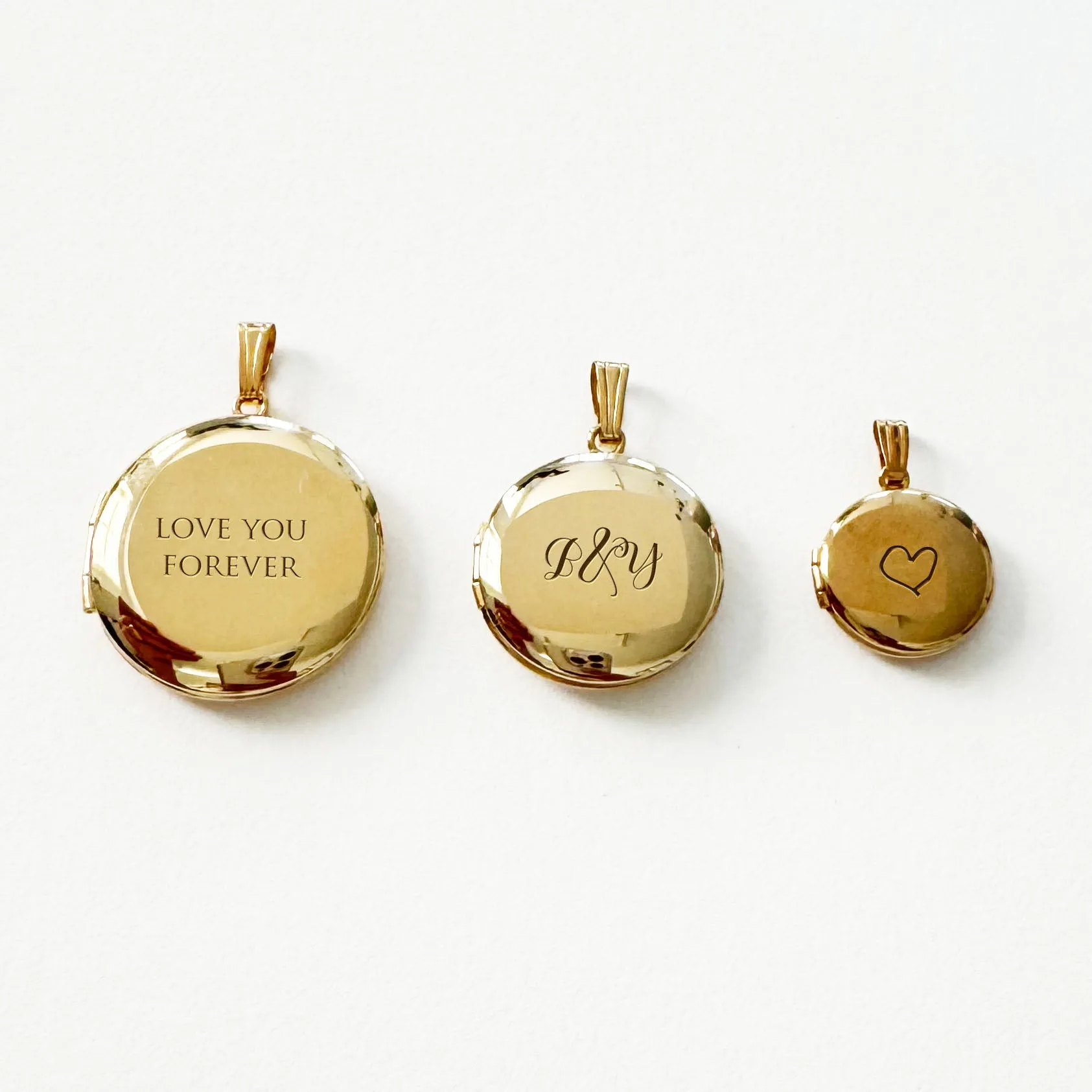 14K Gold Filled Medium Silhouette Locket