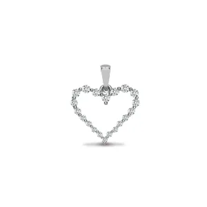 18ct White Gold Diamond Pendant