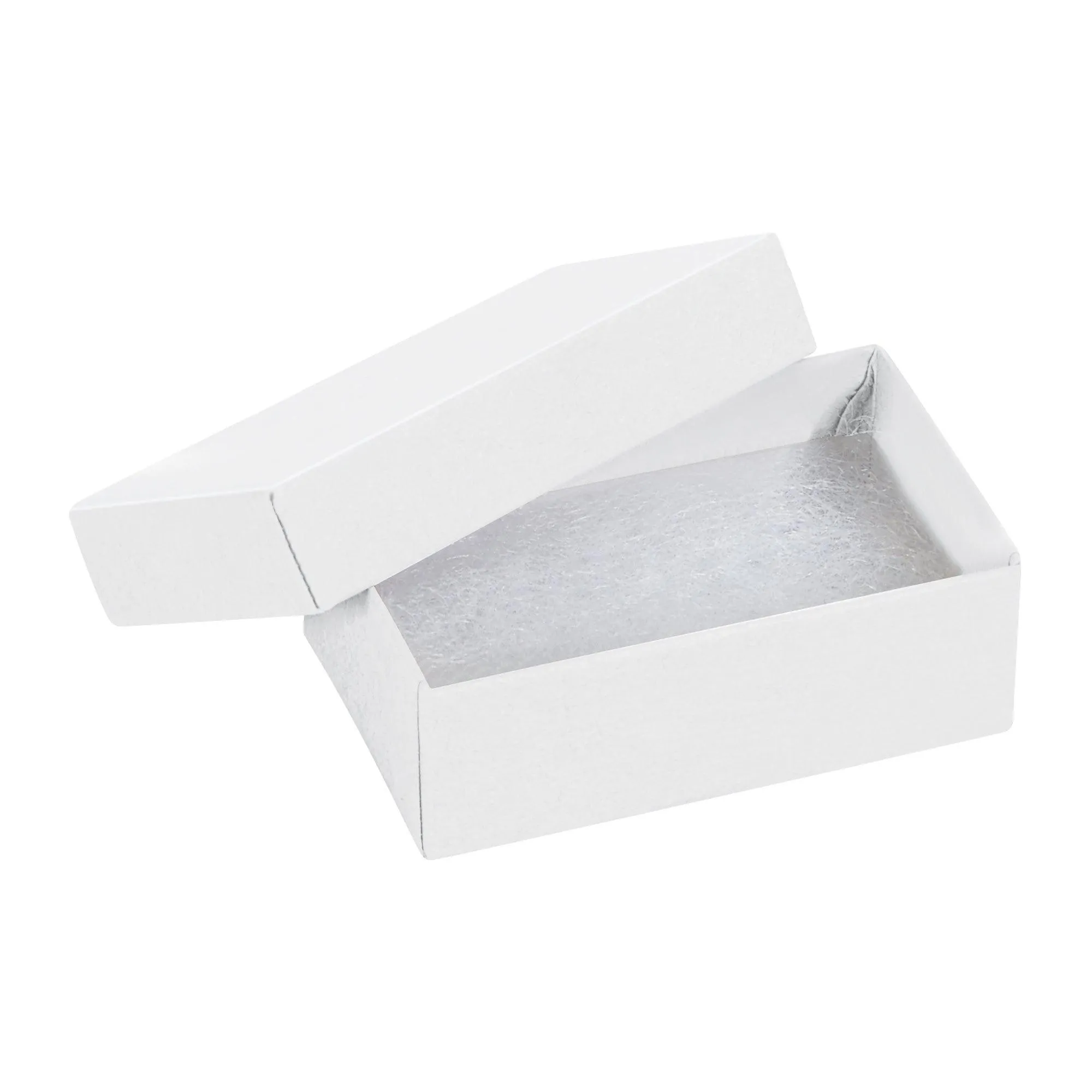 2 1/2 x 1 1/2 x 7/8" White Jewelry Boxes