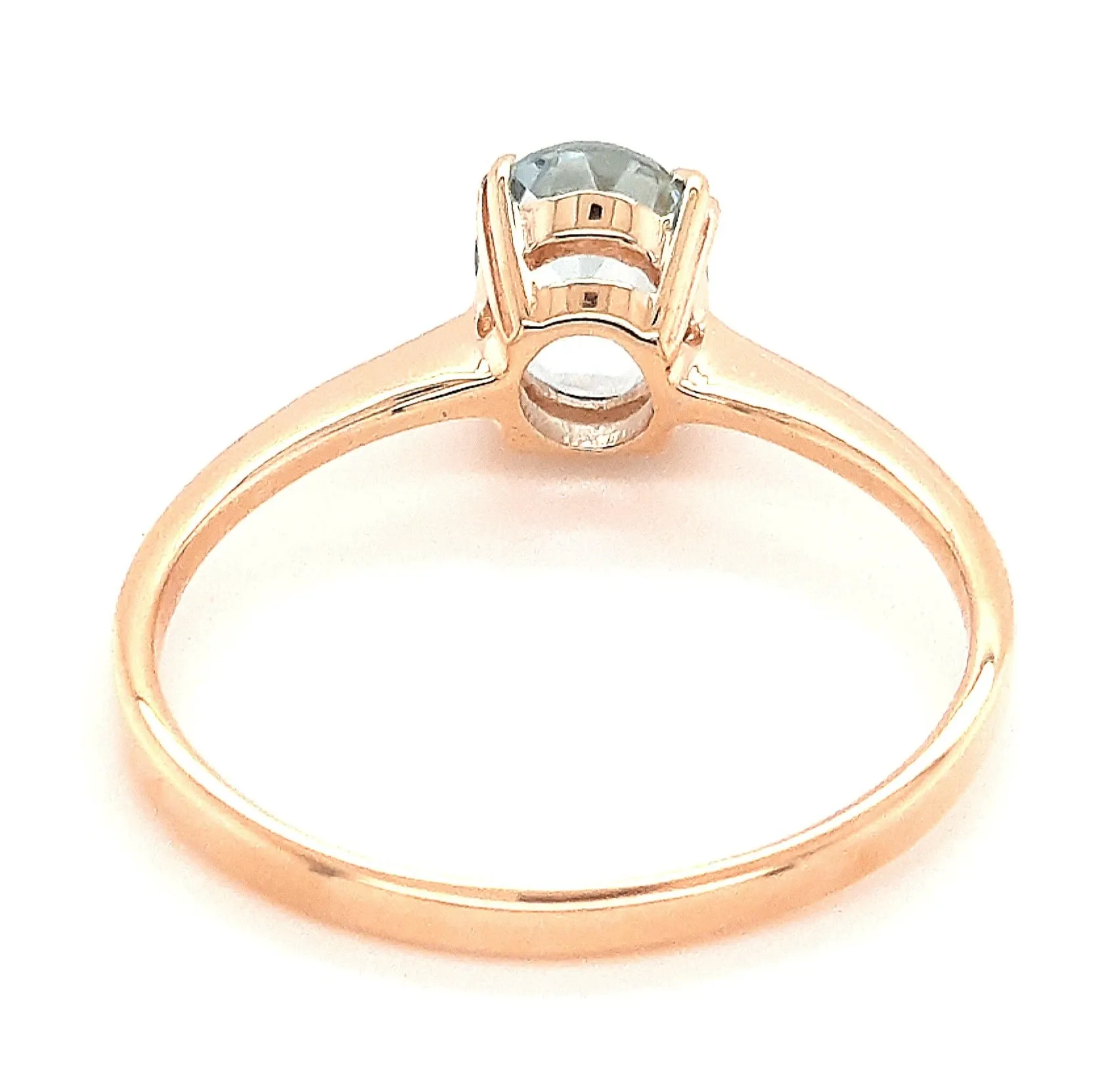 9ct Yellow Gold Topaz Solitaire Ring