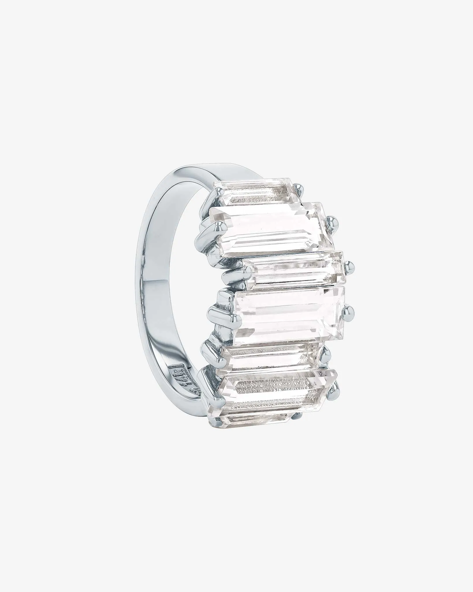 Amalfi Reborn White Topaz Stacker Half Band