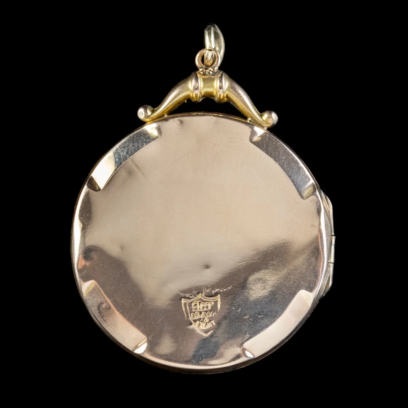 Antique Edwardian Suffragette Locket 9Ct Gold Circa 1910