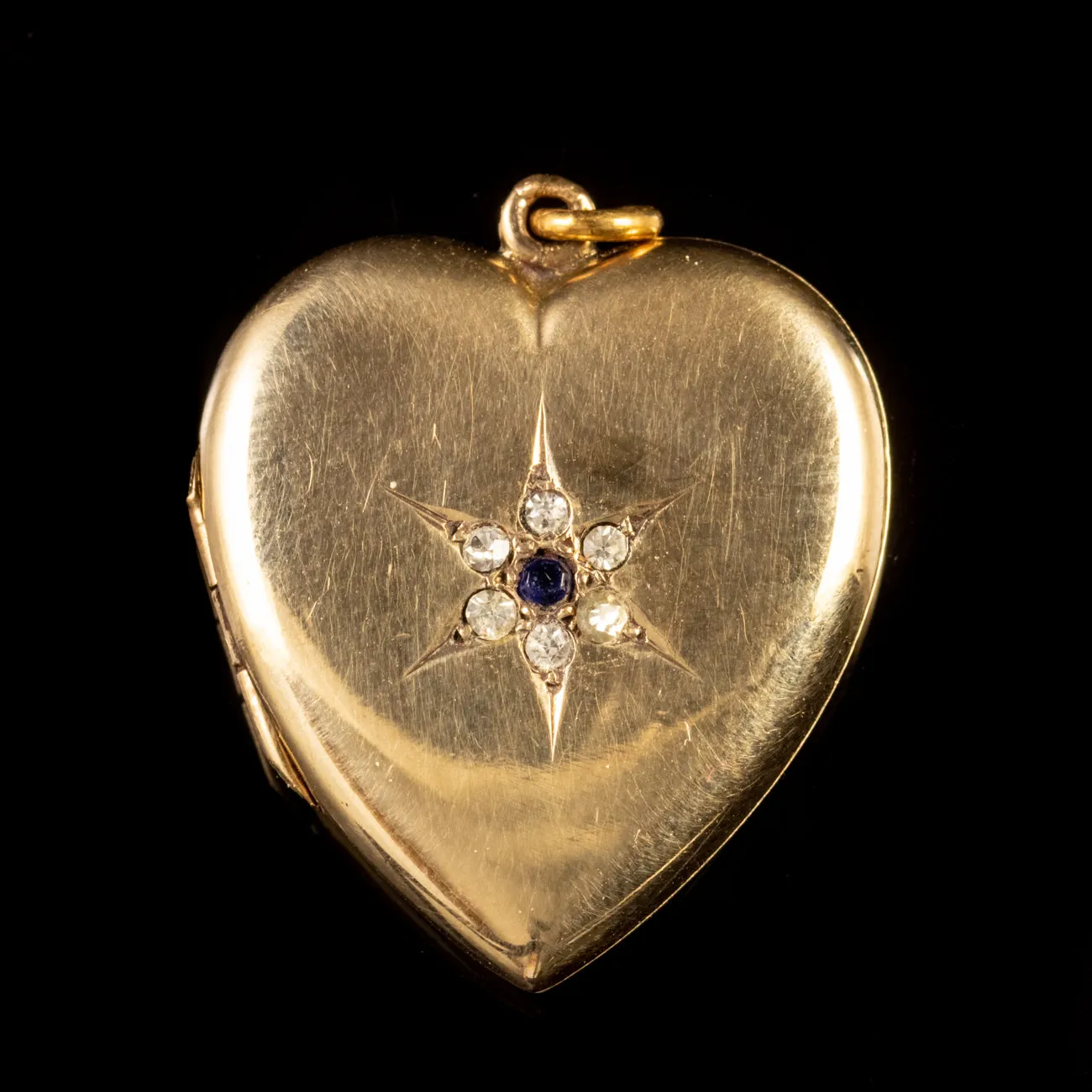 Antique Victorian Paste Locket 9Ct Gold Circa 1880