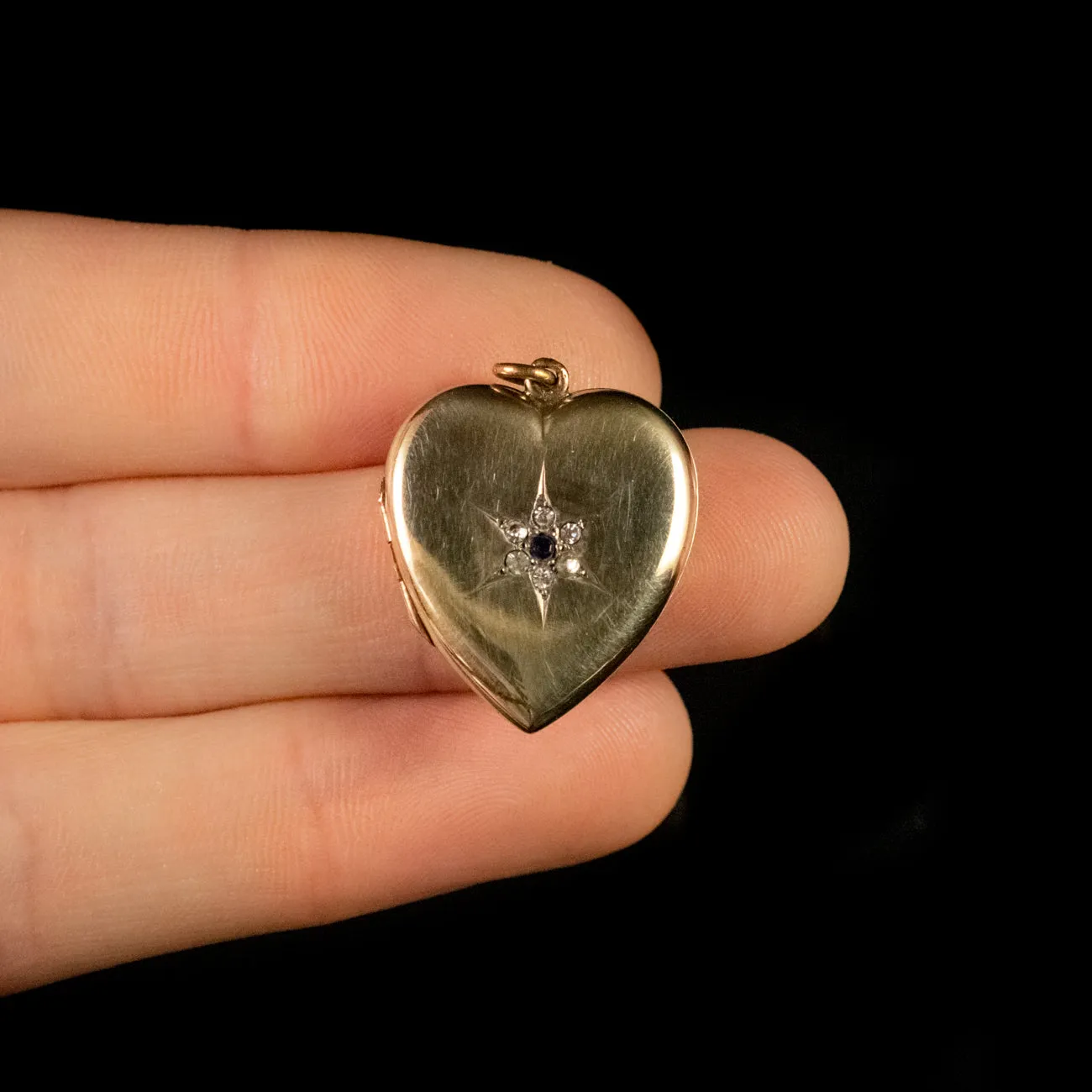 Antique Victorian Paste Locket 9Ct Gold Circa 1880