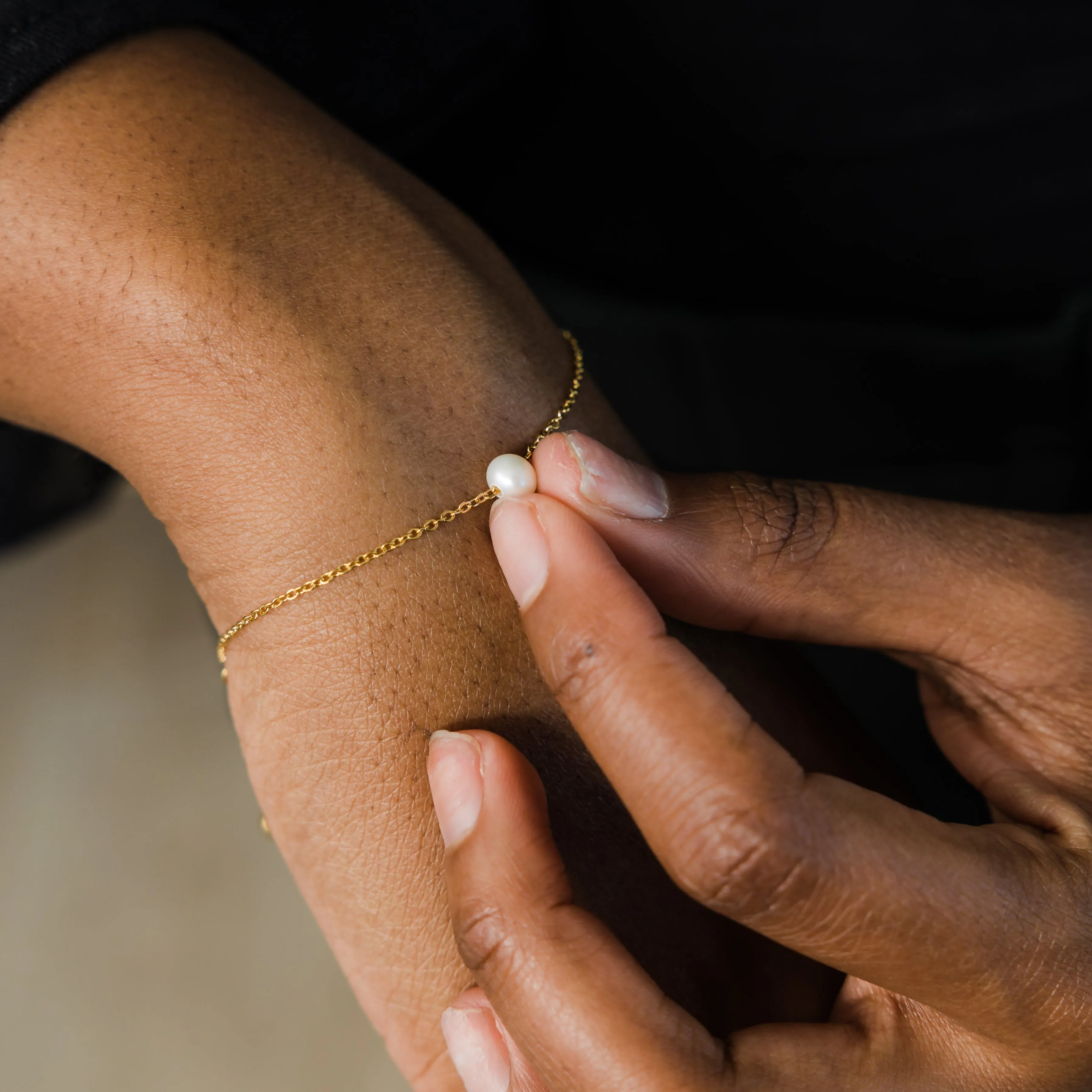 Beaded Pearl Bracelet