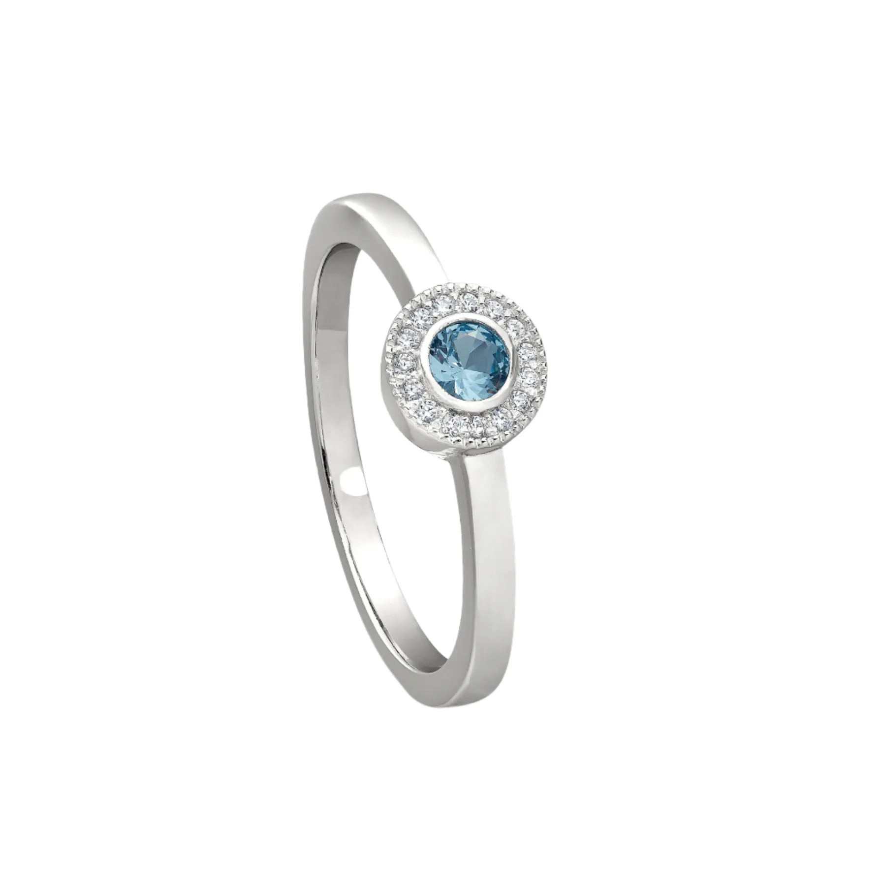 Birth Gems Blue Topaz Ring