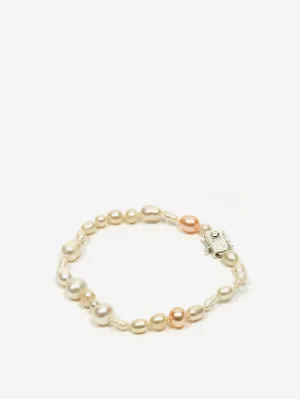 Bleue Burnham Antique Pearl Bracelet - Silver/Pearl