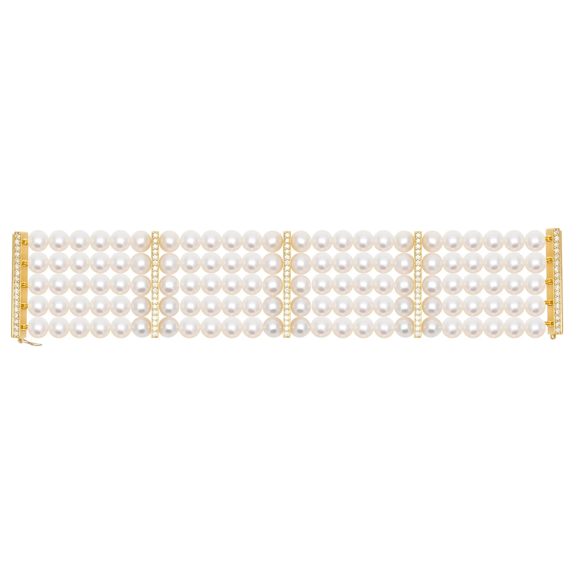 Bracelet - Fresh Water Pearl And Diamond (2396D)