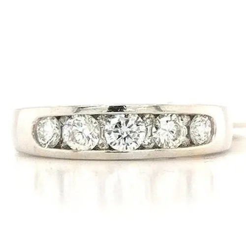 Brilliant Cut Wedding Band .75ct