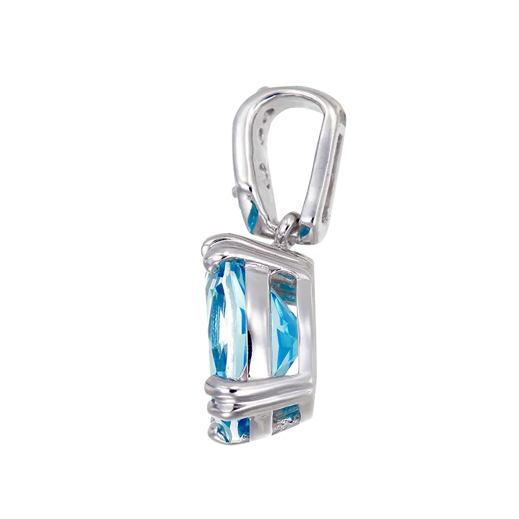 Classically Elegant Passion Topaz Pendant