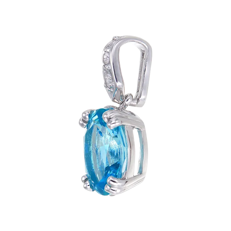 Classically Elegant Passion Topaz Pendant