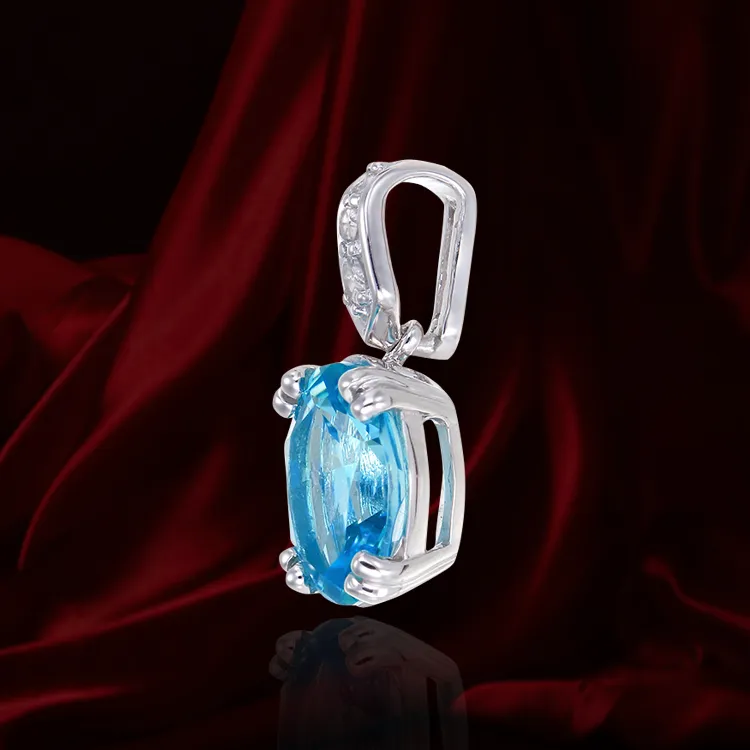 Classically Elegant Passion Topaz Pendant