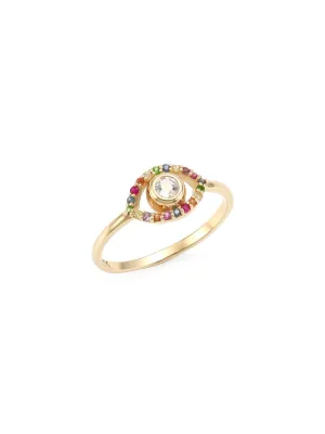 Classique Pavé Evil Eye Ring