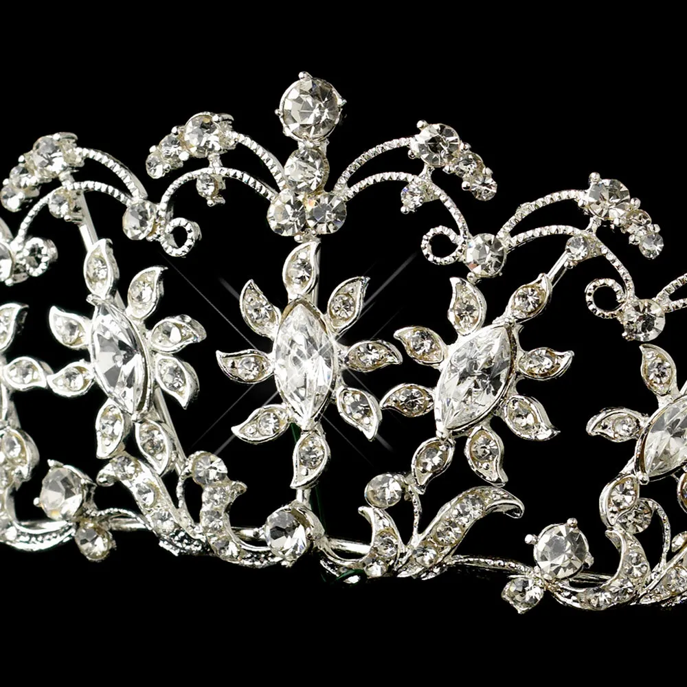 Crystal Sun flower Wedding Tiara Headpiece