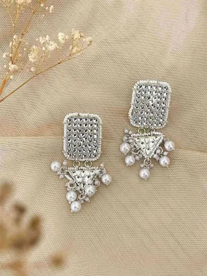 Dabi Kundan Meena Earrings