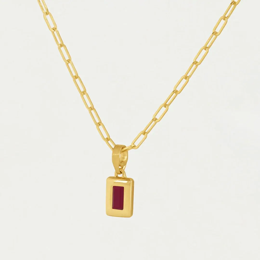 Dean Davidson Baguette Birthstone Pendant Necklace