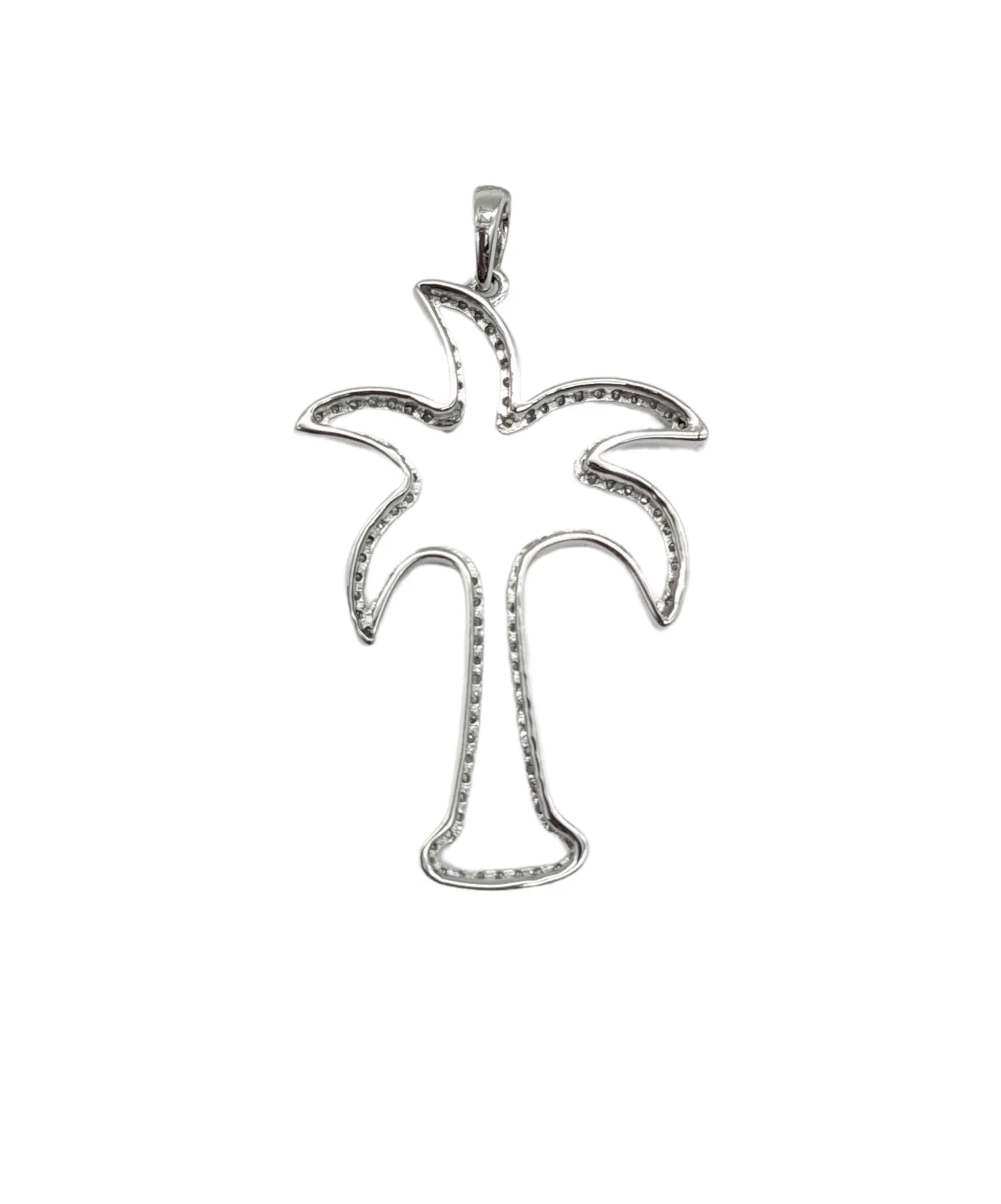 Diamond Palm Tree Pendant