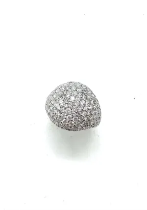 Diamond Pavé Dome Ring