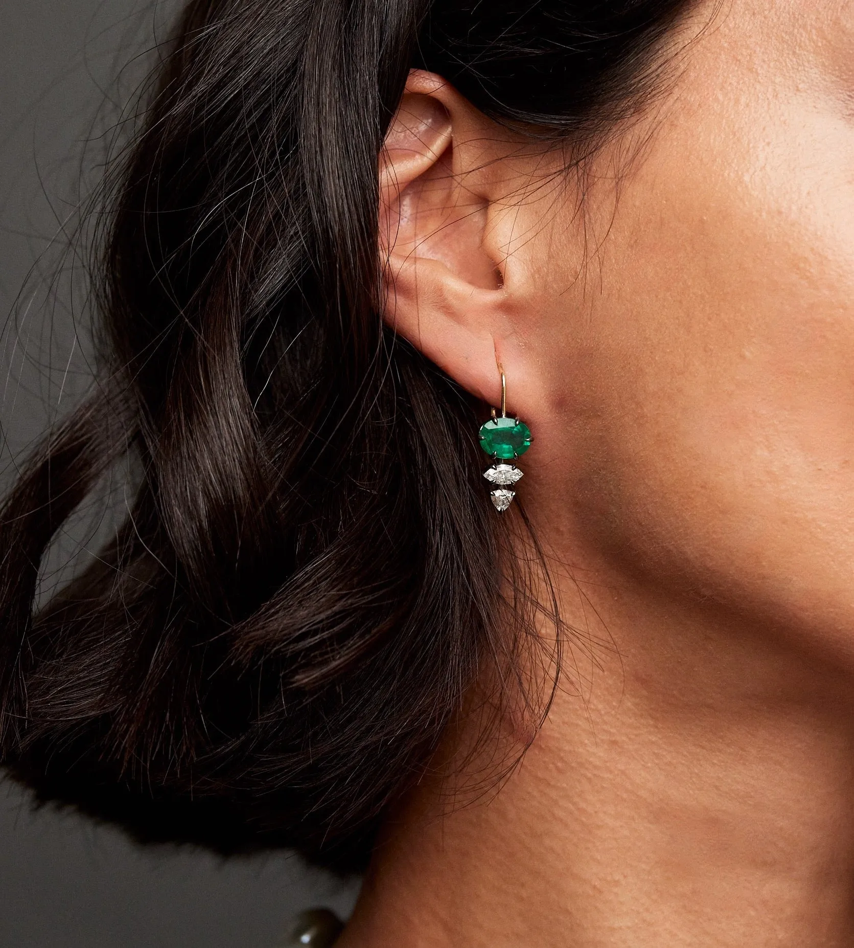 Emerald Drop Earrings