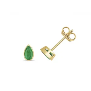 Emerald Rubover Stud Earrings ED243E