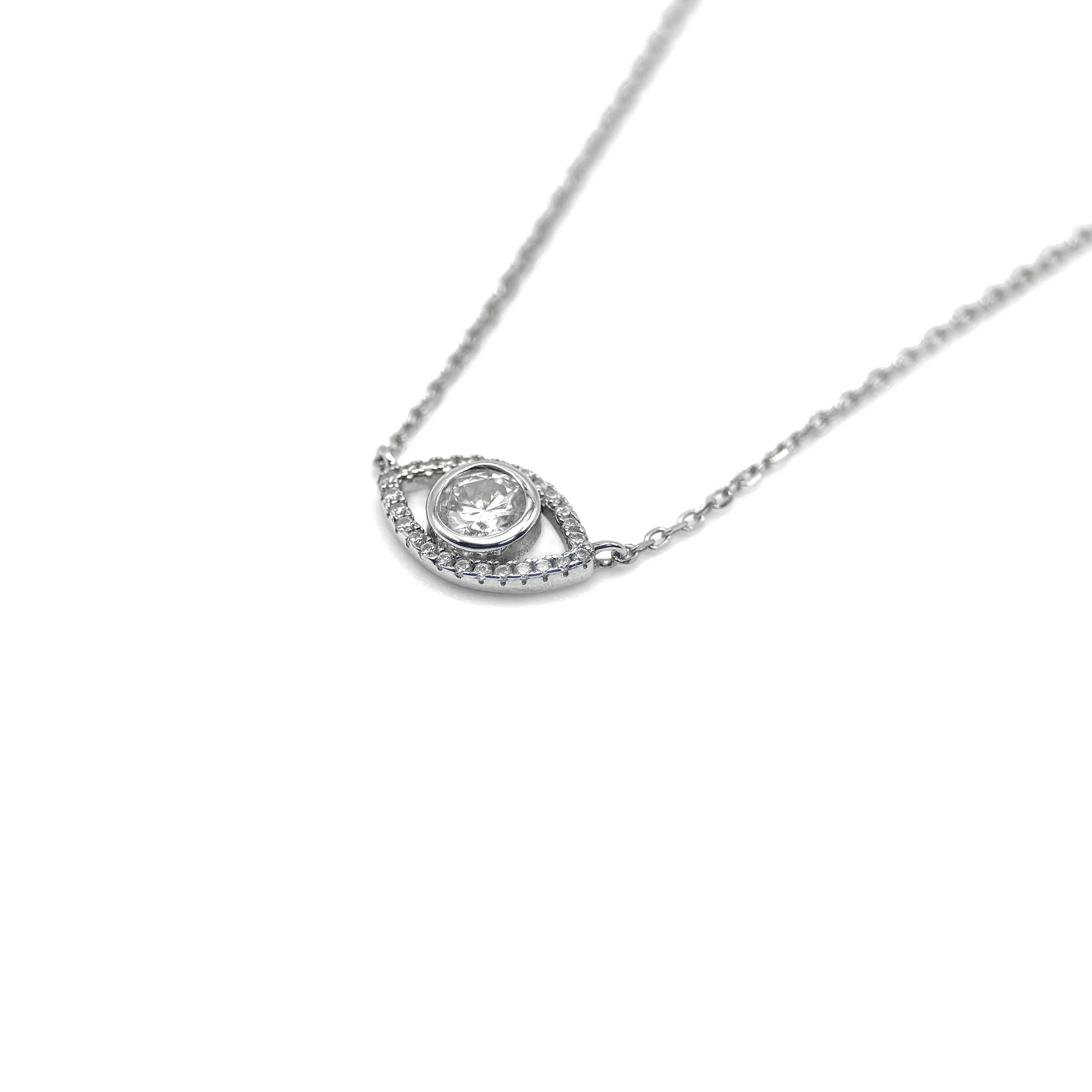 Evil Eye Moissanite Necklace