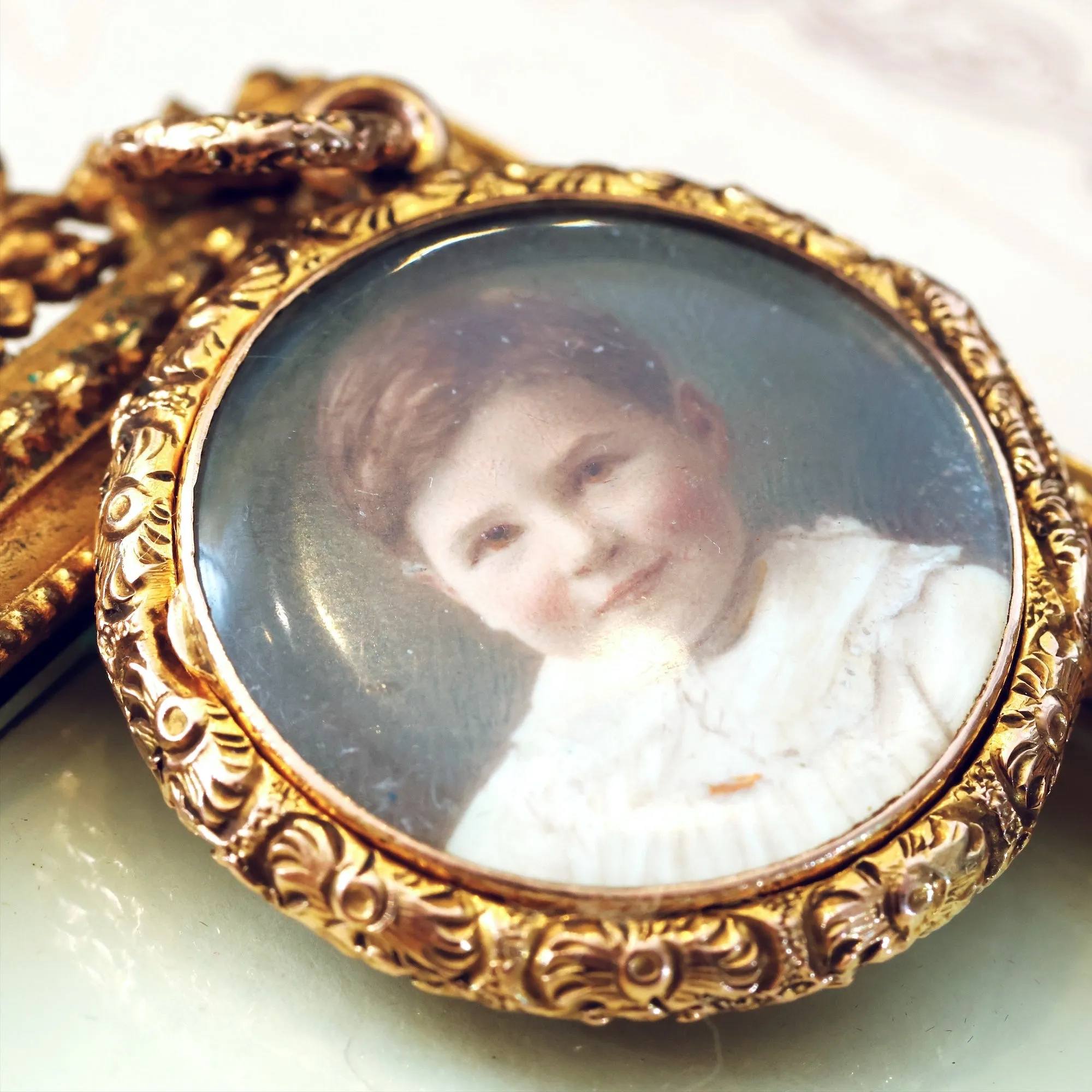 Fancy Rococo Styled Georgian Picture Locket