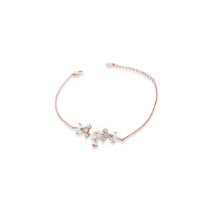 Flower Cubic Zirconia Bracelet