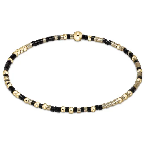 gameday hope unwritten bracelet -golden luster and onyx by enewton