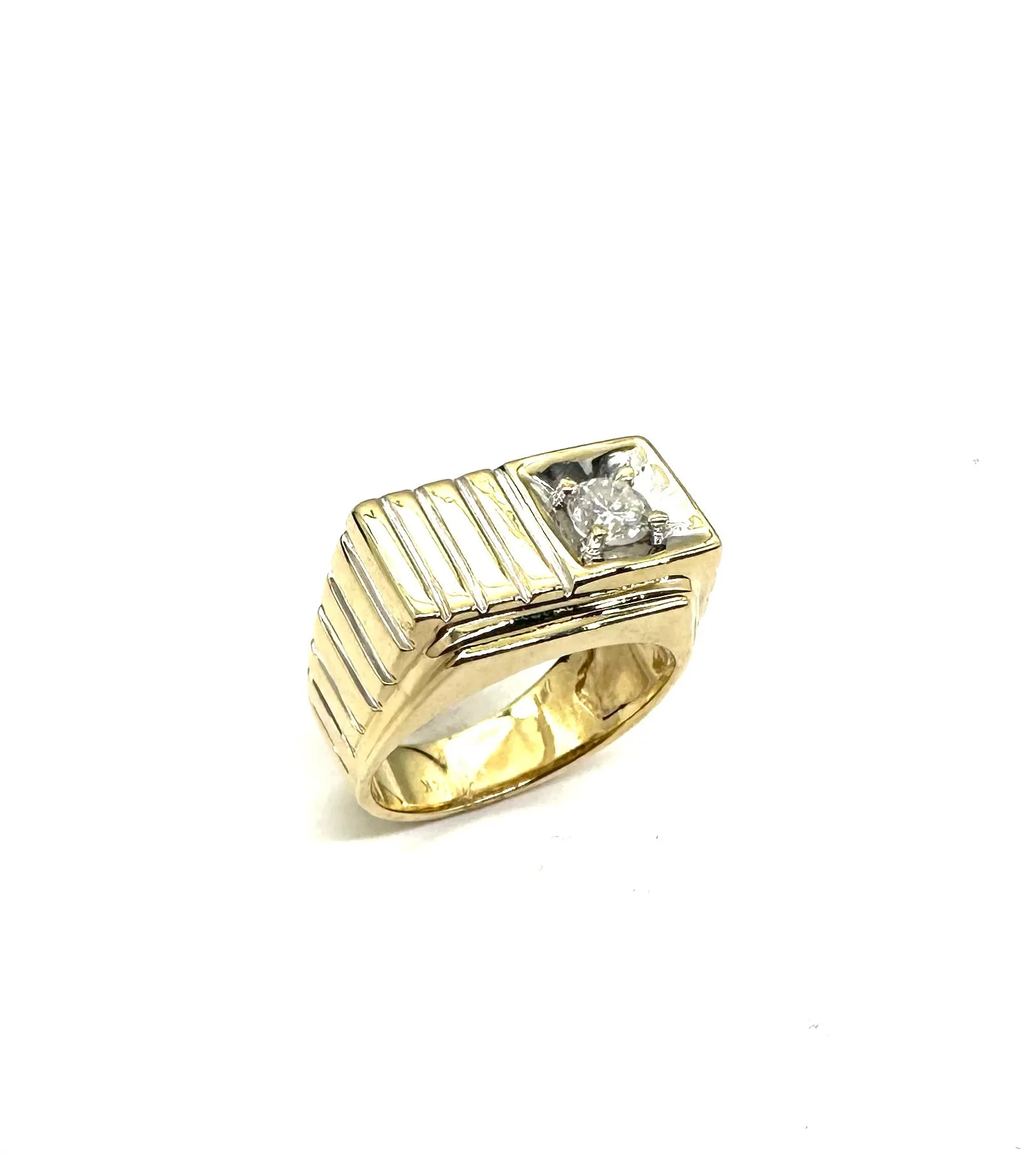 Gents Square Top 40 PTW Diamond  Ring