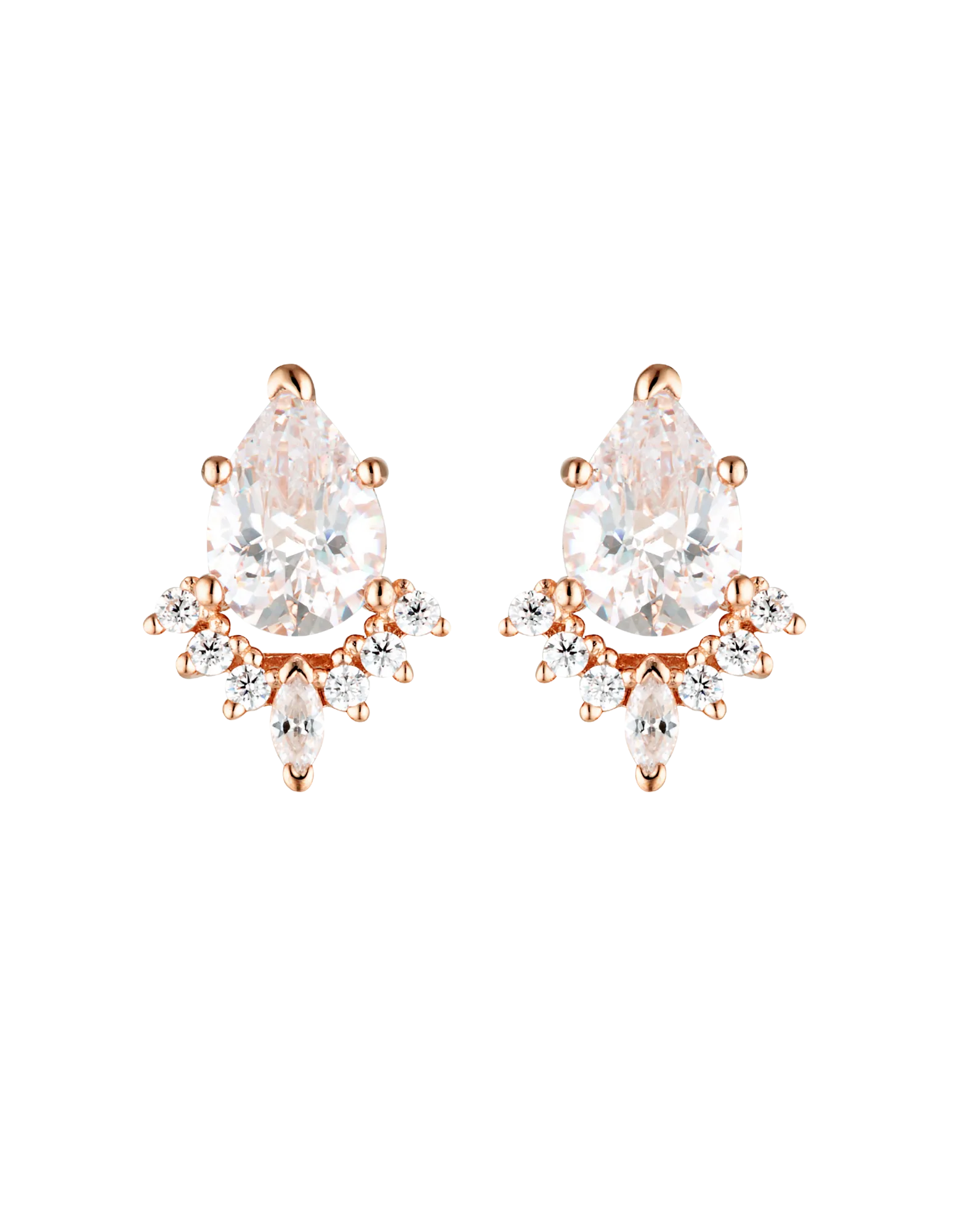 Georgini Iconic Bridal Penelope Earring - Rose Gold