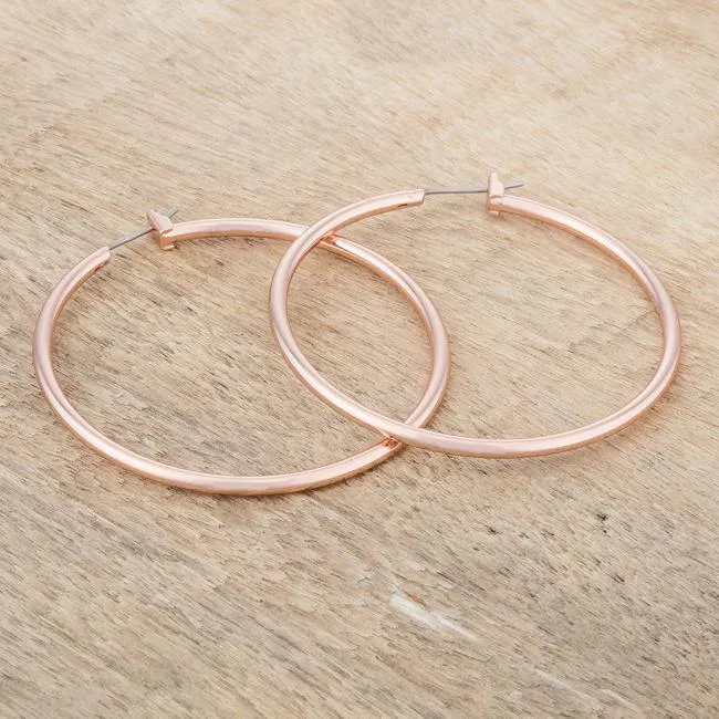 Glem Large Silver Hoop Earrings | 45mm