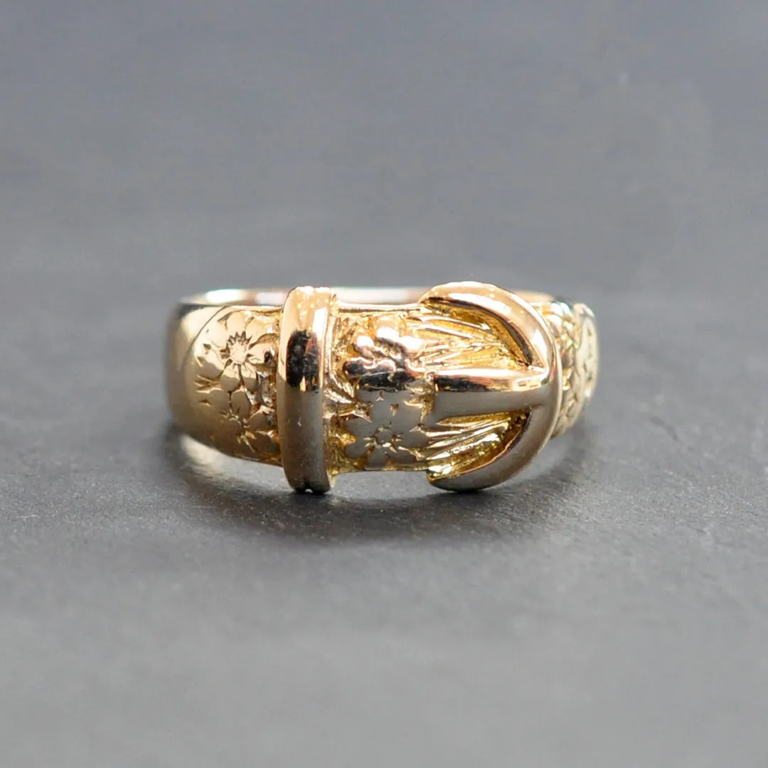 Gold Buckle Ring