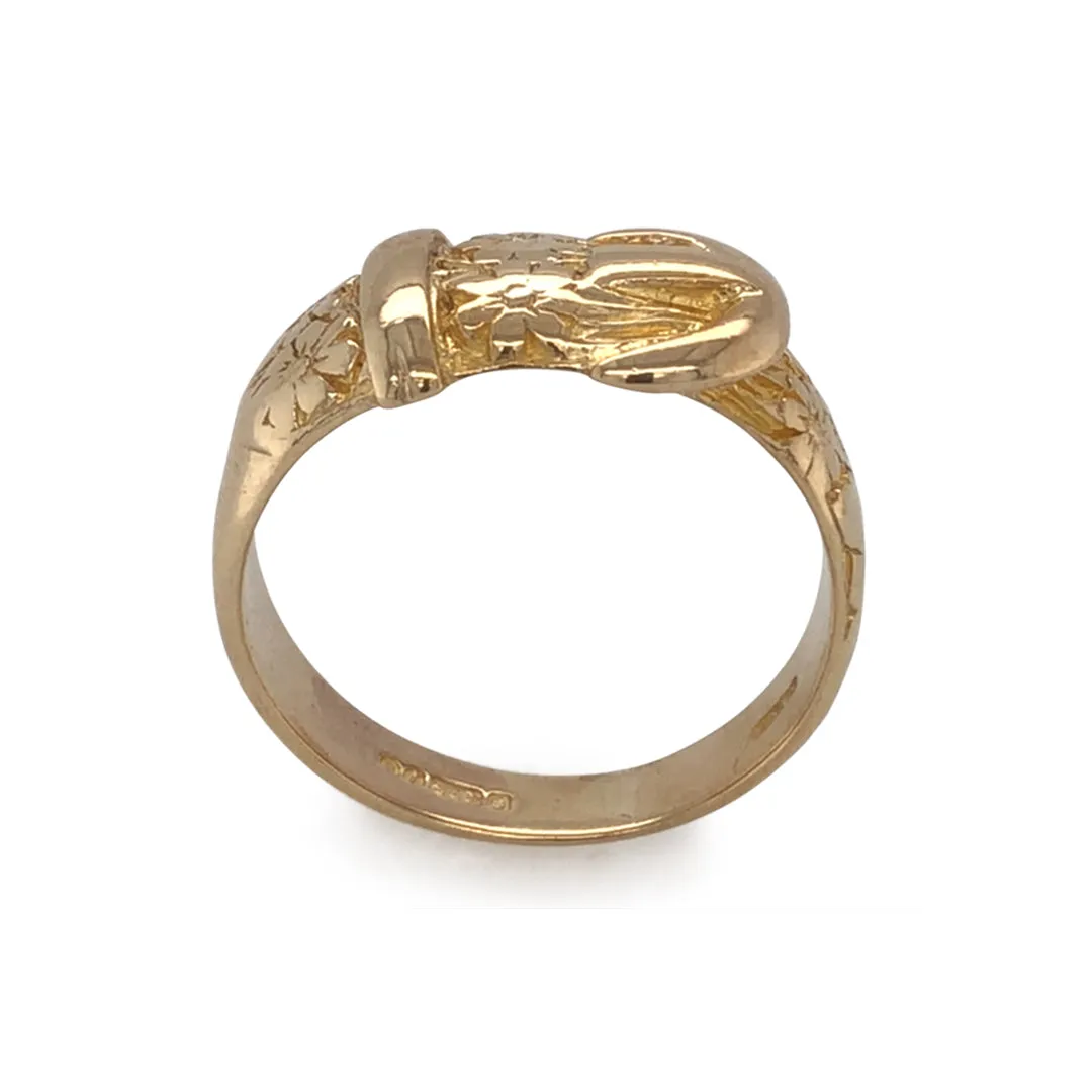 Gold Buckle Ring