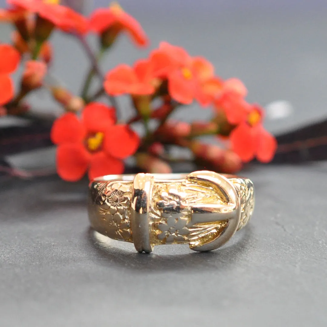 Gold Buckle Ring