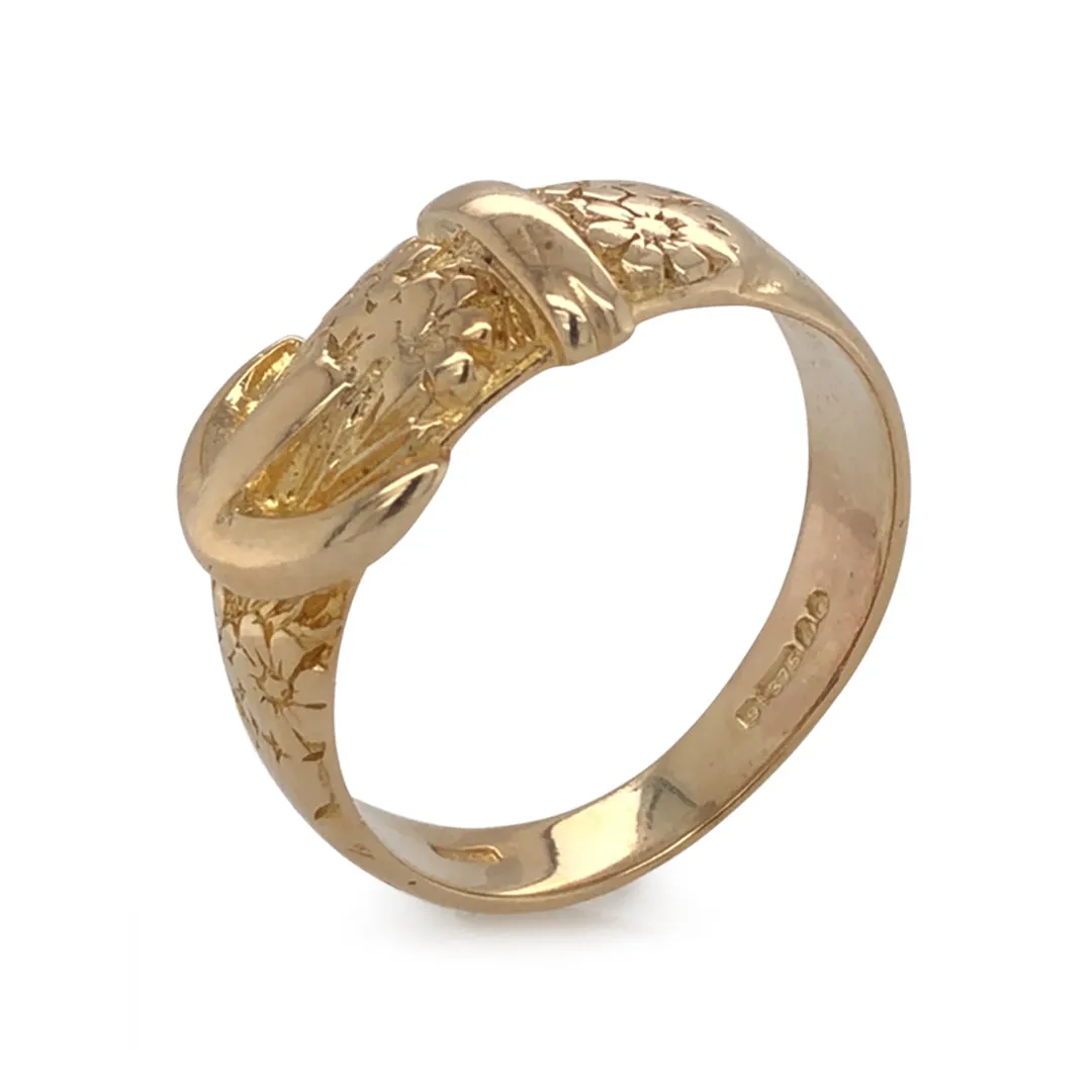 Gold Buckle Ring