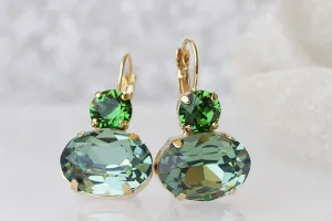 Gold Erinite Moroccan Drop Earrings