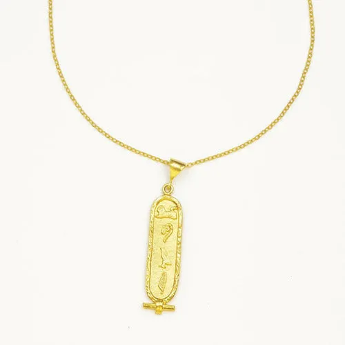 Gold ‘LOVE’ Cartouche Necklace