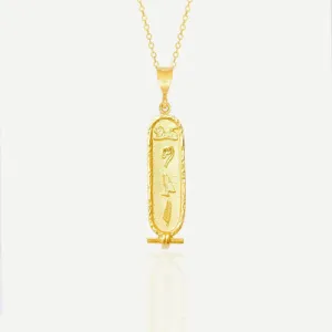 Gold ‘LOVE’ Cartouche Necklace