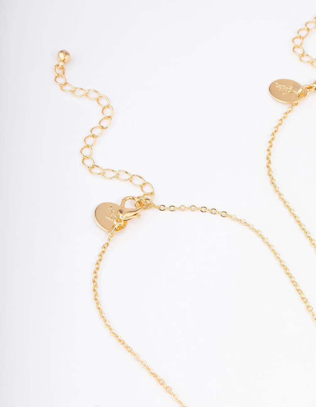 Gold Plated Circle & Heart Locket Necklace Pack