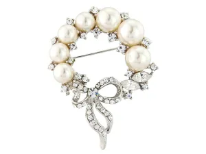 Ianthe Crystal and Pearl Brooch