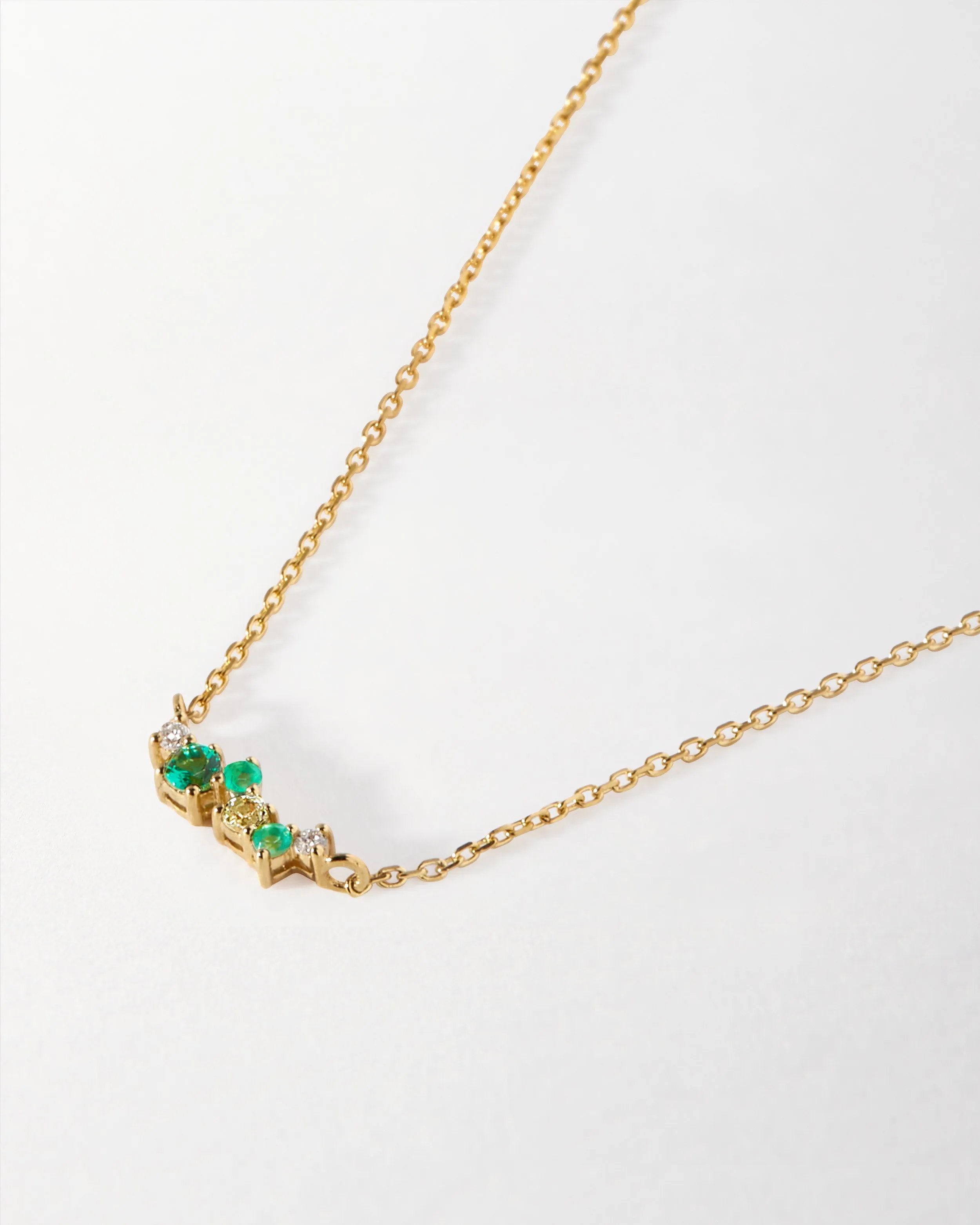 Intuition Emerald Ray Necklace