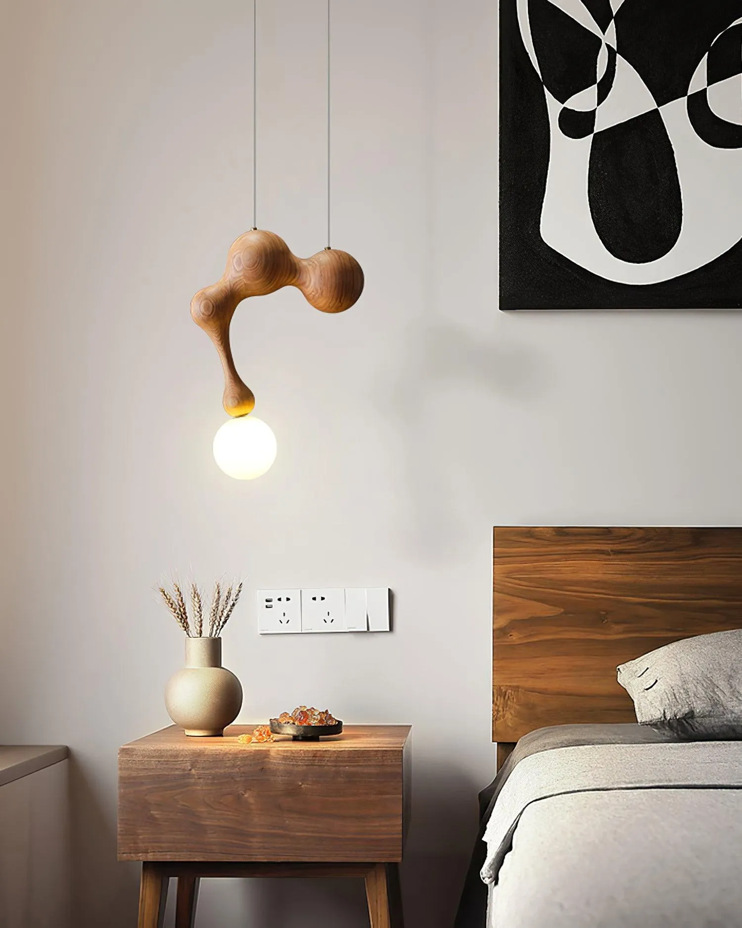 Jenna Wooden Pendant Lamp