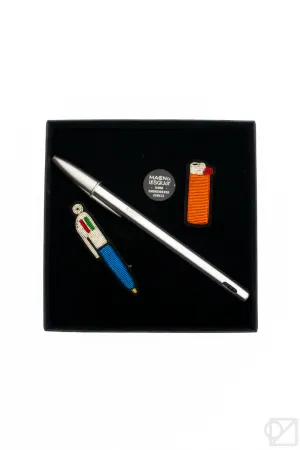 Macon & Lesquoy x BIC Hand Embroidered Pins & Pen Set