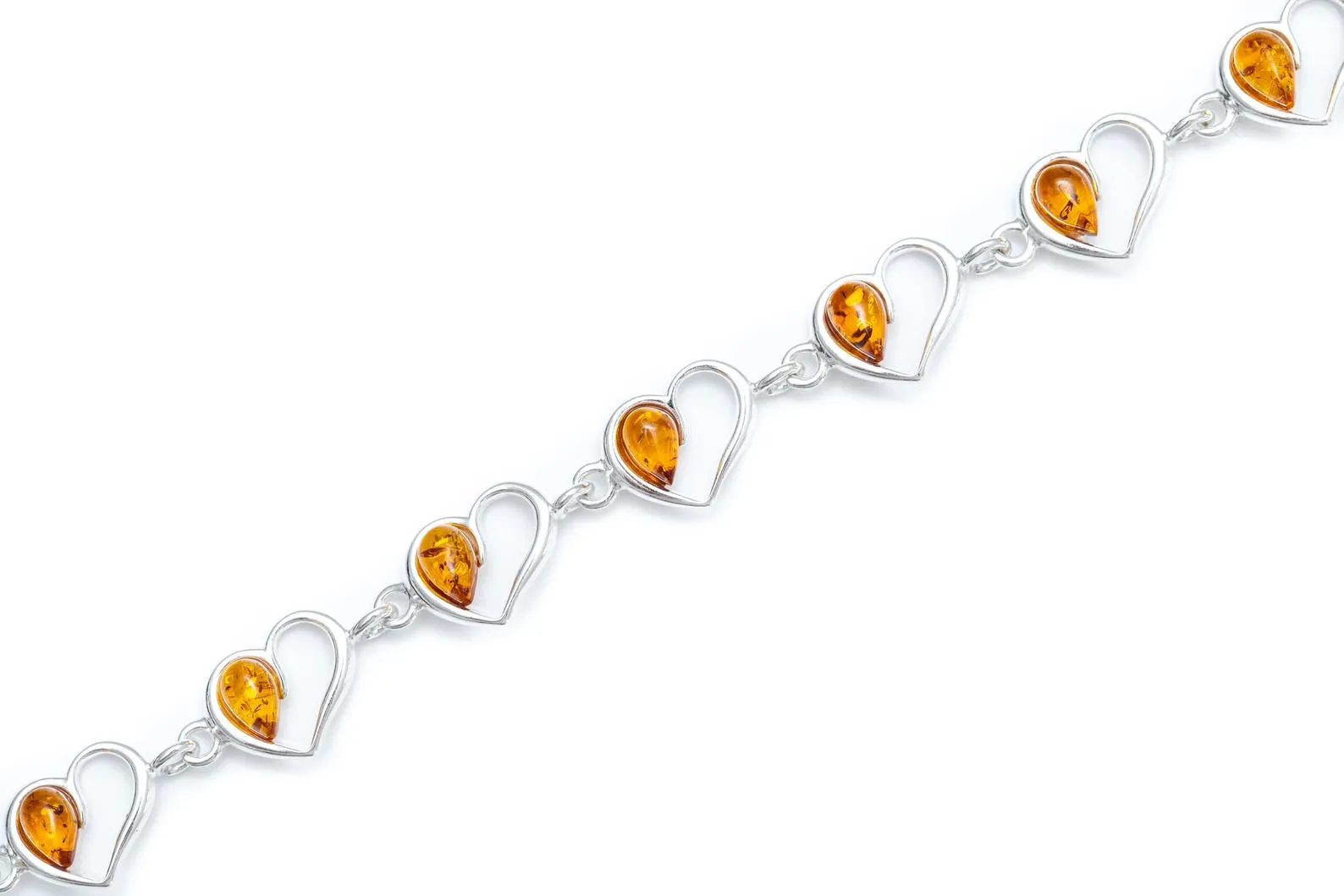 Minimal Amber Heart Bracelet - Elegant & Meaningful Jewelry for All Occasions