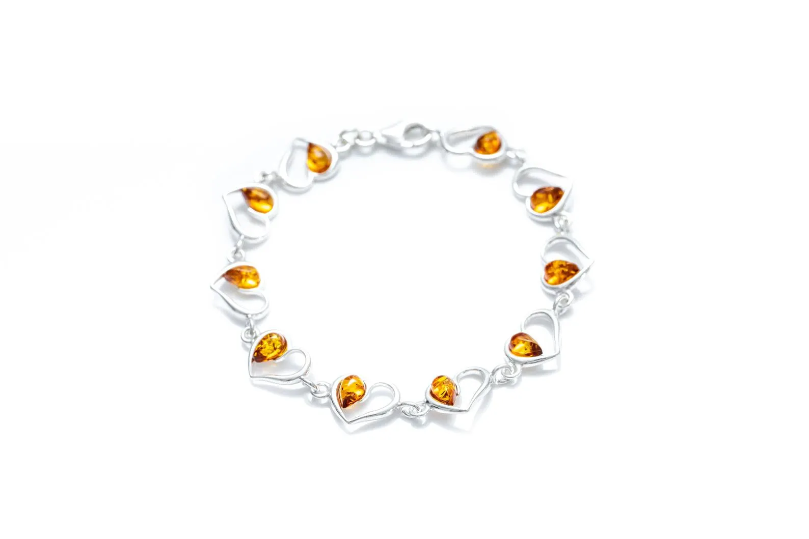 Minimal Amber Heart Bracelet - Elegant & Meaningful Jewelry for All Occasions