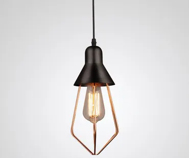 Mogens Industrial Metal Caged Pendant Light