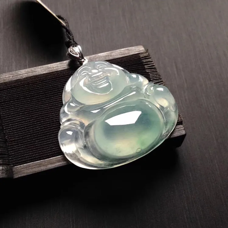 Natural Jade Pendant Jadeite Buddha Pendant PT526